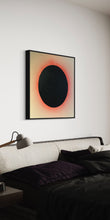 Load image into Gallery viewer, Red Eclipse [original] 36&quot; x 36&quot; - framed
